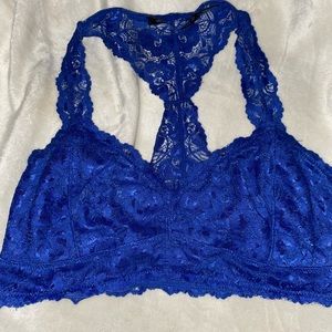 lace blue bralette
